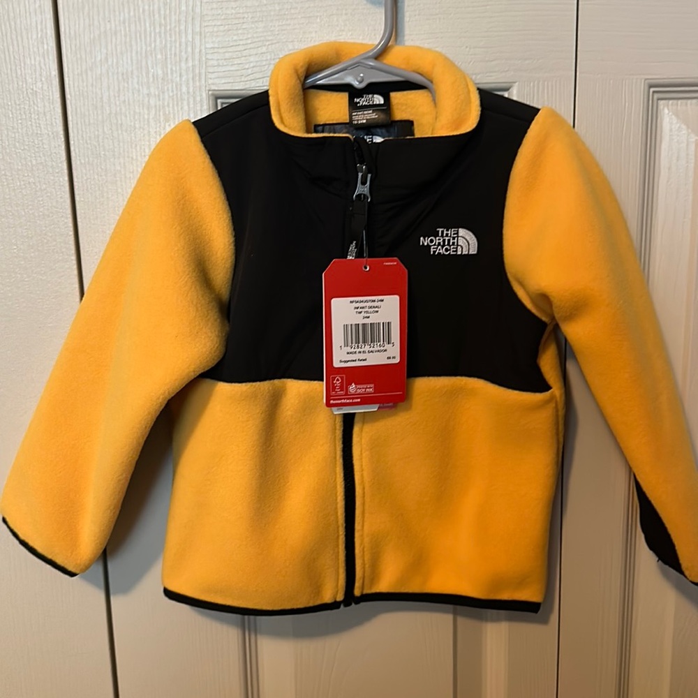 The North Face, Infant Denali TNF Yellow, Size 18-24 Months, Previously loved!